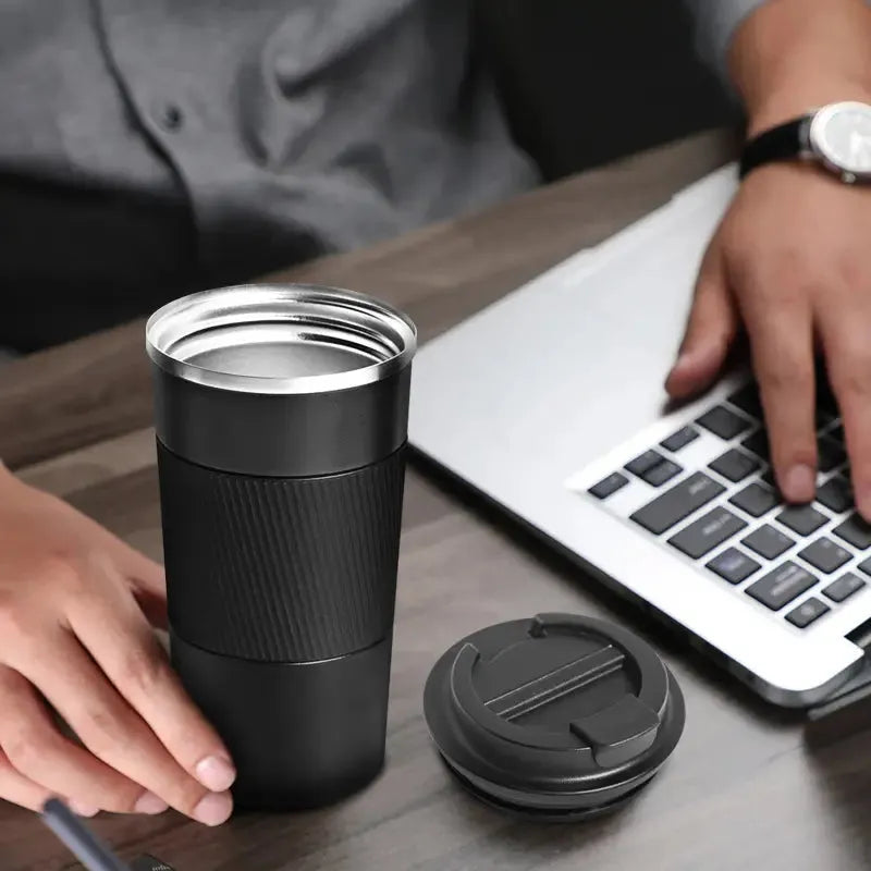 Stainless Steel Coffee Cup, 17 oz Portable Travel Mug