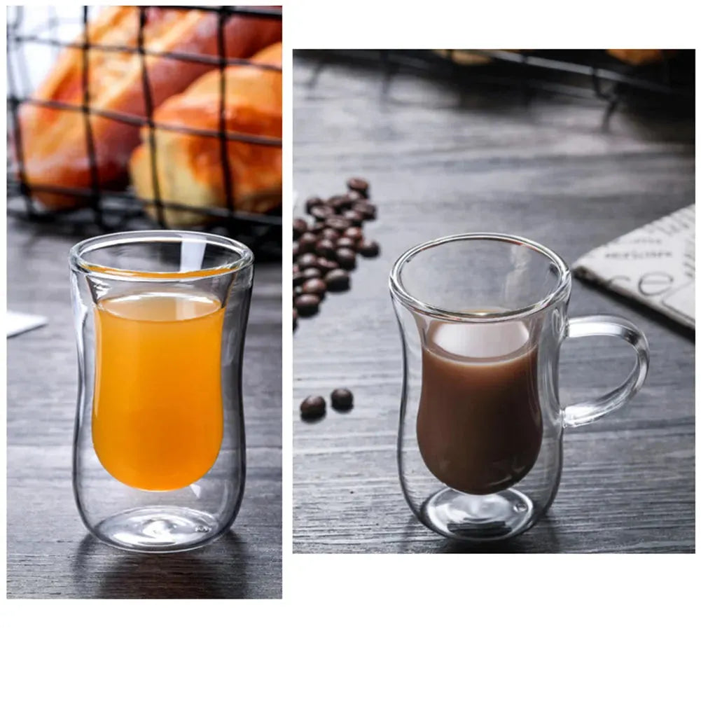 Espresso Shot Glass Double Wall Coffee Mug 100 ml 3.4 oz