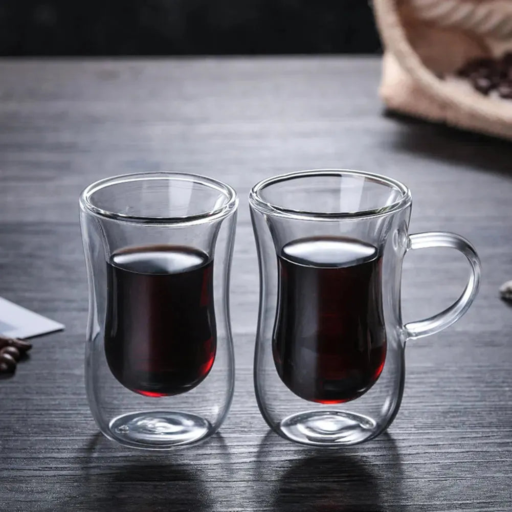 Espresso Shot Glass Double Wall Coffee Mug 100 ml 3.4 oz