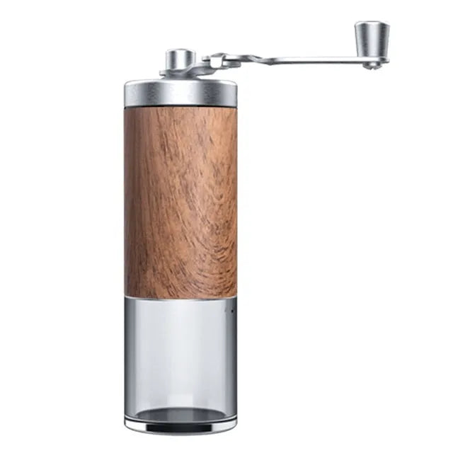 Manual Coffee Beans Grinder - Stainless Steel Wooden Handle