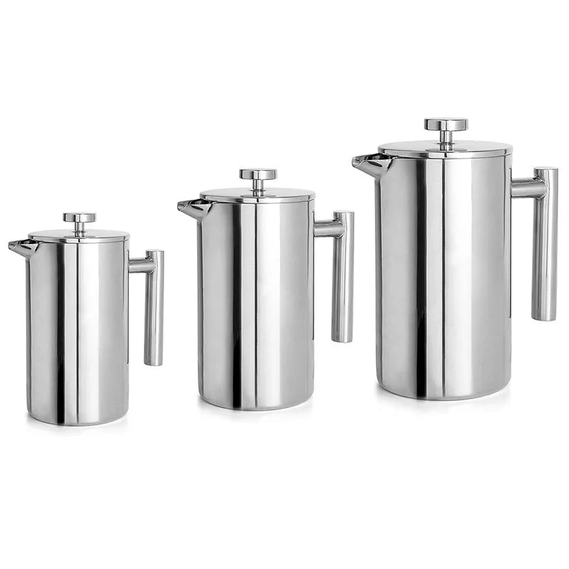 Stainless Steel French Press Triple-layer Pressing Pot